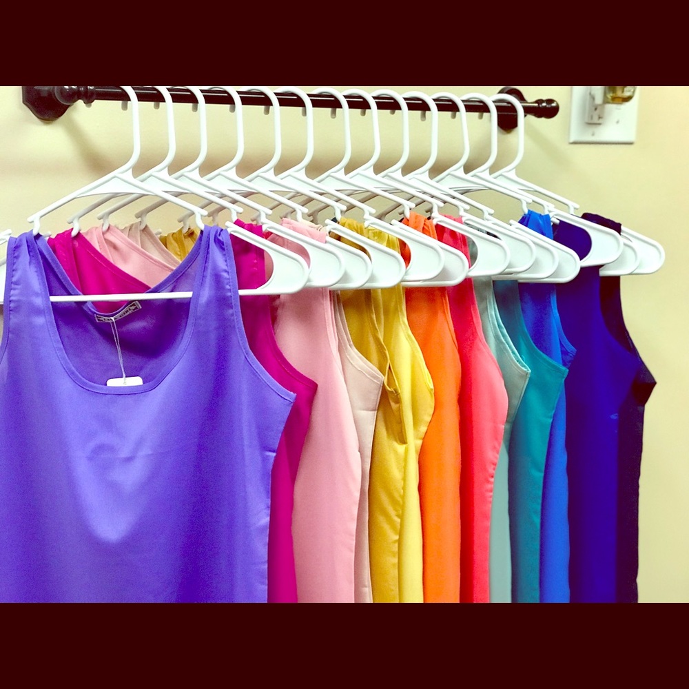 Lavender Chiffon, Livia Girl tank top, size XS